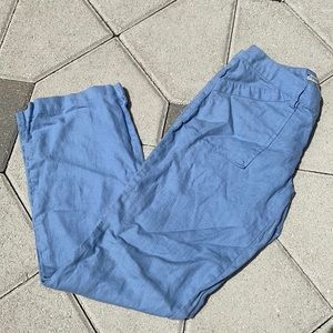 Tommy Hilfiger baby blue 100% linen pants
